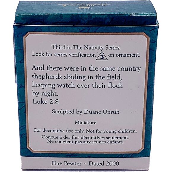 2000 Hallmark Keepsake The Nativity #3 Collector's Series Miniature Ornament - Picture 2 of 5